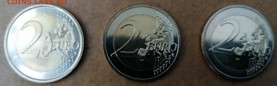 2 Евро 3 Юбилейных монеты до 10.06.20 22.00 - Испания, Словения, Нидерланды аверс