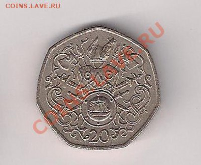 Остров Мэн 20 пенсов 1983 Доспехи РЕДКАЯ до 11.09.11 - 20 доспехи