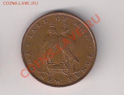Остров Мэн 2 новых пенса 1975 Соколы до 11.09.11 - мэн 2 нп