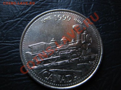 Канада 25 центов 1999 Паровоз до 08.09 в 21.00 М - Изображение 022