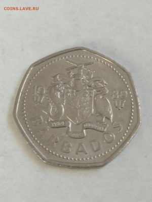 Барбадос. 1989. 1 доллар. KM#14.2. AU 14.06 в 22.00 - 841209854