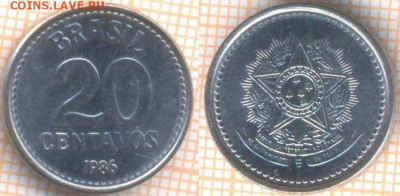 Бразилия 20 сентаво 1986 г., до 16.06.2020 г. 22.00 по Моск - Бразилия 20 сентаво 1986 353