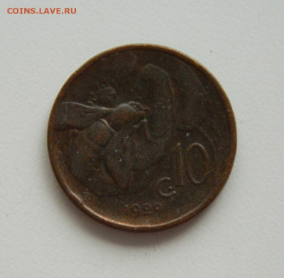 Италия 10 чентезимо 1929 г. (Фауна). до 18.06.20 - DSCN0039.JPG