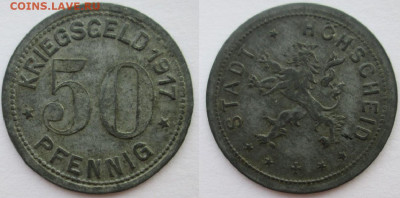 Нотгельды Германии. Обзорная тема. - 50 пф. 1917г. Хохшайд.JPG