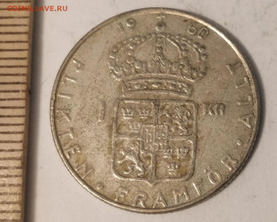 ШВЕЦИЯ 1 крона 1960 (король Густав VI Адольф) до 17.06 - IMG_20190531_114441__01