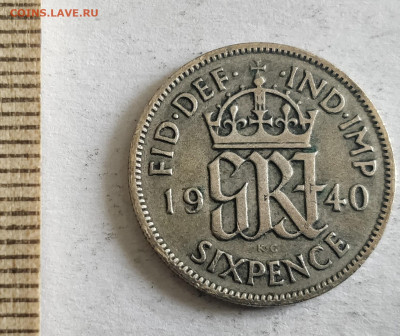 Великобритания Георг VI 6 пенсов 1940 (Ag) до 17.06.20 - IMG_20190503_132153