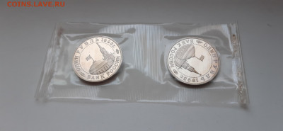 1 рубль 1993 Маяковский - 2шт Пруф  до 18.06. - 20200615_212440