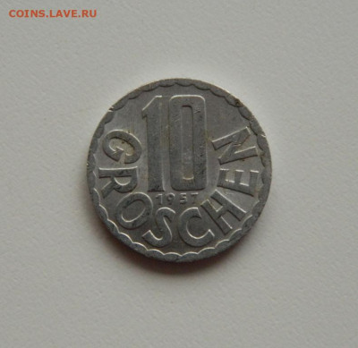 Австрия 10 грошей 1957 г. до 22.06.20 - DSCN9875.JPG