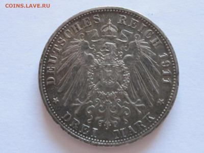 3 марки 1911 Вильгельм II Пруссия 23.06 22:10 - IMG_6238.JPG