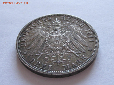 3 марки 1911 Вильгельм II Пруссия 23.06 22:10 - IMG_6236.JPG