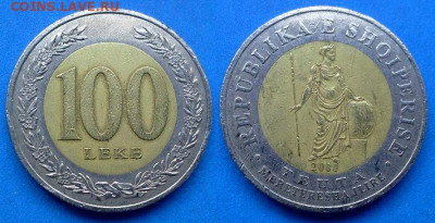 Албания - 100 леков 2000 года (БИМ) до 24.06 - Албания 100 леков, 2000