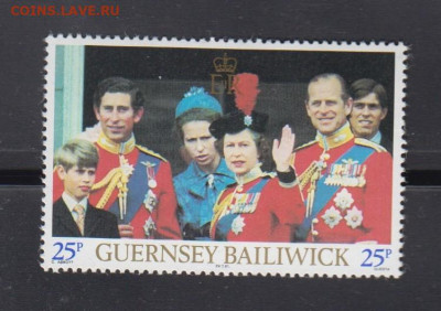 GUERNSEY  1981 королевская семья 1м по фиксу до ухода в архи - 7