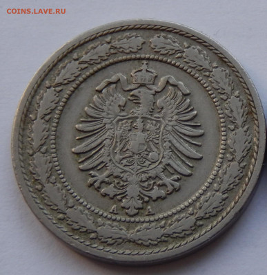 Германия 20 пфеннигов 1887 до 23.06.20 в 22.33 - DSCN5492~02