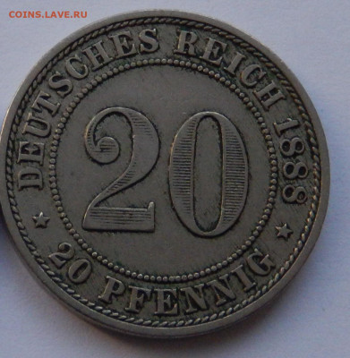 Германия 20 пфеннигов 1888 до 23.06.20 в 22.33 - DSCN5491~01