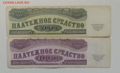 Платежное средство "Березовская ГРЭС-1"500 и 1000 единиц - IMG_20200619_180631