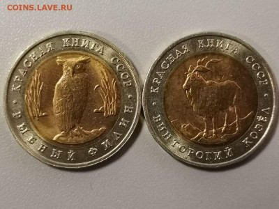 Красная книга: 5р 1991г. Филин и Козел, до 28.06 - СЧ Филин и Козел-1