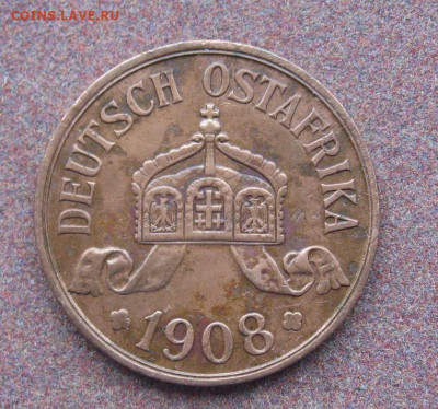 Немецкая Восточная Африка. 5 хеллеров 1908 г. - IMG_5069.JPG