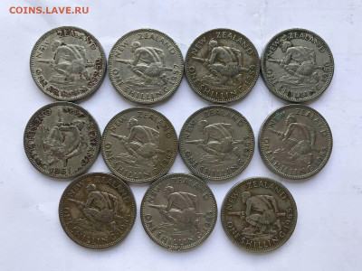Лот убитых шиллингов Новой Зеландии 11 шт до 28.06 - 20200623_213209