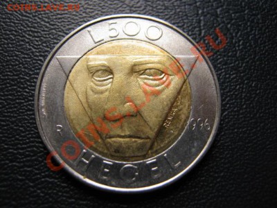 Биметал Сан Марино  500 лир 1996 Гегель до 10.09 в 17.00 М - Изображение 086