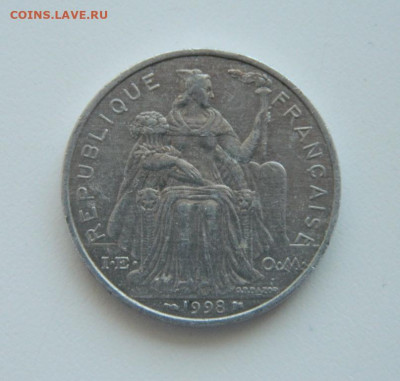 Новая Каледония 5 франков 1998 г. (Фауна). до 30.06.20 - DSCN9903.JPG