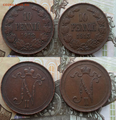 10 пенни с 1897 по 1915 по фиксу - 1912,15