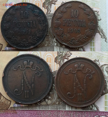 10 пенни с 1897 по 1915 по фиксу - 1899,905