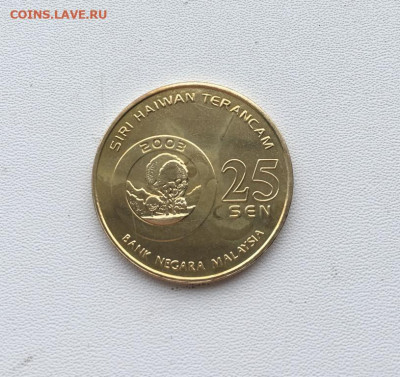 Малайзия 25 сенов сен 2003 Вымирающие виды Cуматранский козе - malajzija_25_senov_sen_2003_vymirajushchie_vidy_cumatranskij_kozel_zhivotnye_fauna (1)