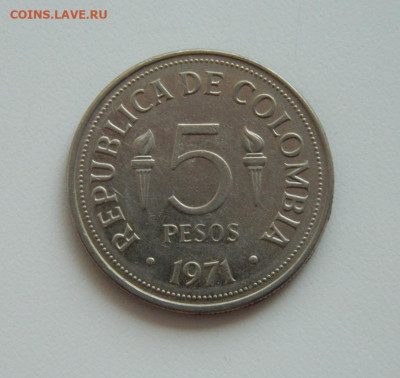 Колумбия 5 песо 1971 г. (Юбилейная) до 30.06.20 - ролг (30).JPG