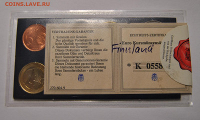 Набор евро монет Финляндии 2001-2004г. UNC - DSC_9619.JPG
