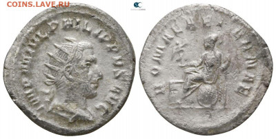 фикс  денарий Филипп Марк Юлий Флавий Араб 244-249гг - 59374167