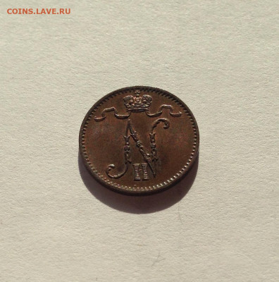 1 пенни Русская Финляндия 1901г., шт.блеск , до 05.07.20г. - 1p1-4