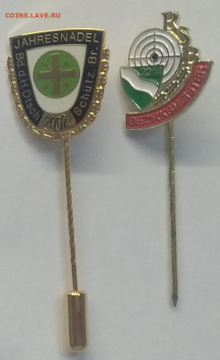 Знак фрачник"За стрельбу"Германия 2 шт.2002,2014 г.г. - IMG_20200629_122125
