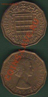Великобритания 3 пенса 1966 до 06.09.11 21-00 - Великобритания пенсы