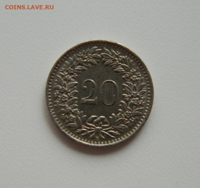 Швейцария 20 раппенов 1963 г. до 06.07.20 - DSCN9971.JPG