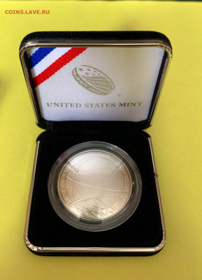 НОВИНКА 1$ США 2020 Баскетбол Зал Славы Серебро 999 Вогнутая - 978F00B1-F76A-4033-AC78-EF7B35726C7E