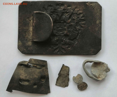 Кольцо старинное из свинца с рисунком - 16
