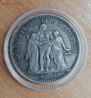 5 франков 1873 г Франция - IMG_20200703_102545
