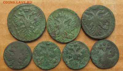 Полушка, денга 1731 - 1750 год (перечеканы-7 штук). - 2020-07-05 21.36.32
