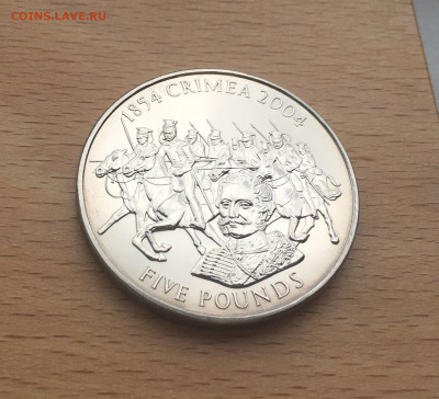 Джерси 5 фунтов 2004 Крымская Война Крона Шайба Крым - IMG_2234.JPG