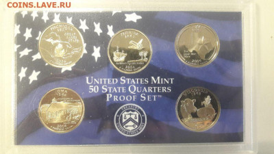 Полный к-кт пруф сетов Штаты и территории(56монет), до 12.07 - Ч Штаты 2004-1