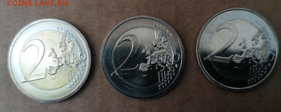 2 Евро Юбилейка-2 3 монеты 09.07.20 22.00 - Люксембург, Мальта, Финляндия аверс