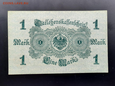 Германия 1 марка 1914 г. кр. нум. UNC до 11.07.2020 - 20200708_144808
