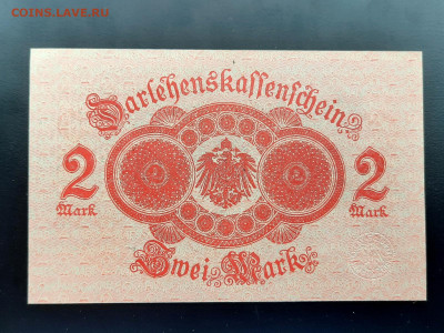 Германия 2 марки 1914 г. кр. нум. UNC до 11.07.2020 - 20200708_144905