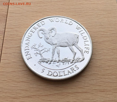 Крона Шайба Острова Кука 5$ долларов 1990 Европейский муфлон - kpd_krona_shajba_ostrova_kuka_5_dollarov_1990_evropejskij_muflon_vymirajushchie_vidy_fauna_zhivotnye (4)