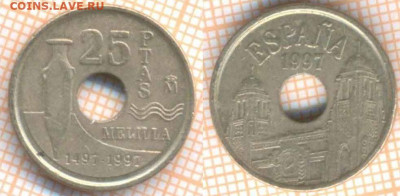 Испания 25 песет 1997 г., до 15.07.2020 г. 22.00 по Москве - Испания 25 песет 1997 7880