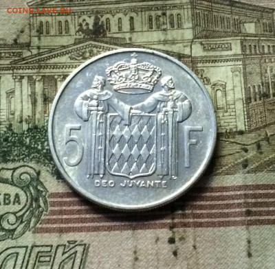 5 франков. 1966 год. Монако до 13.07.20 - IMG_9546.JPG