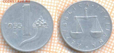 Италия 1 лира 1955 г., до 17.07.2020 г. 22.00 по Москве - Италия 1 лира 1955 1251