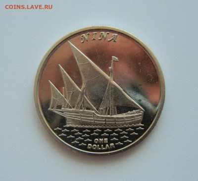 Острова Гилберта 1 доллар 2016 г. (Парусник) до 14.07.20 - DSCN9870.JPG