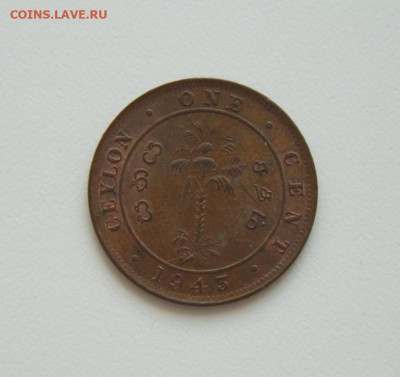 Британский Цейлон 1 цент 1943 г. до 14.07.20 - DSCN9986.JPG