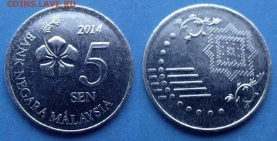 Малайзия - 5 сенов 2014 года до 18.07 - Малайзия 5 сенов, 2014